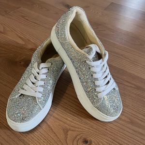 Betsy Johnson Rhinestone Sneakers
